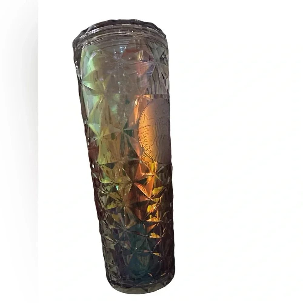 Starbucks Christmas Holiday 2023 White Clear Diamond Iridescent Venti Tumbler - Picture 3 of 4